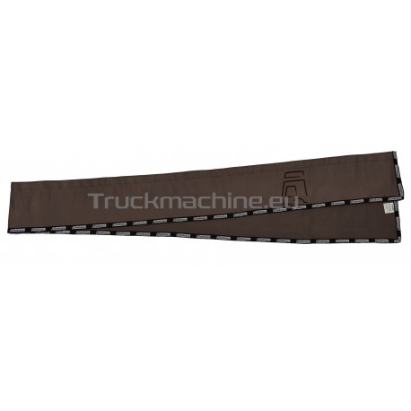 Vrchní záclonka nad přední okno s logem TruckMachine.cz - černá