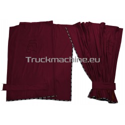 Obvodové závěsy / záclony s logem TruckMachine.cz - černé